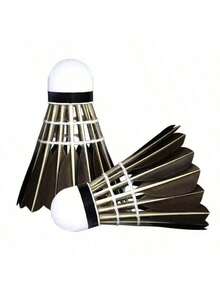 1PC Wind Resistant Black Badminton Goose Feather Learning Badminton Entertainment Training Competition Foam Head High-Quality Barreled Badminton - Multicolor - View 7