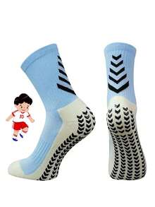 1/5 双儿童运动袜，足球袜，防滑袜，及膝袜，压缩袜，篮球袜，儿童 - 彩色 - 查看 25