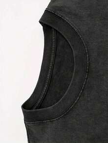 Disney Authorization-Fashion Short-Sleeved Cotton T-Shirts For Men And Women, Mickey Mouse And Friends, Star T-Shirts-Leisure And Comfortable Cotton Washed T-Shirts-Perfect Gifts For Teenagers And Girls-Suitable For Gifts. - Black - View 3