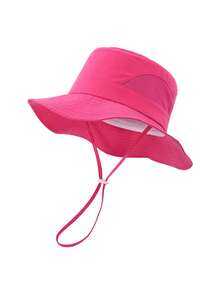 1-3Y3-6Y6-10Y Kids' Bucket Hat Summer Outdoor Sun Protection UV-Blocking Mesh Breathable Quick-Dry Sun Hat Beach Hat - 1PC - View 8