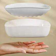 1pc Soap Dish, Double-Layer Drainage, Automatic Drain, Easy To Clean, Suitable For Home Bathroom And Kitchen, High-End And Stylish - Multicolor - View 5