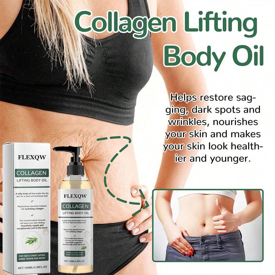 胶原蛋白提拉紧致身体油 100毫升/3.38液盎司 提升肌肤弹性，补充必需水分，蕴含保湿胶原蛋白、生育酚和迷迭香油 - 多樣化香型 - 查看 1