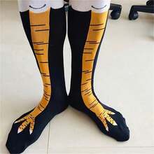 1 Pair Cartoon Chicken Leg Ankle Socks Warm Soft Funny Socks For Easter Party Costume - A Pair Of Chicken Foot Socks - View 10