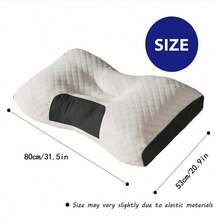 Buy 1 Get 1 Free, 2 Soft Woven Neck Massage Couple Pillows - Adjustable Ergonomic Orthotic Profile Support, High Quality Pillow Core, Sleep Comfort, Removable Pillowcase - 紫羅蘭色 - 查看 3