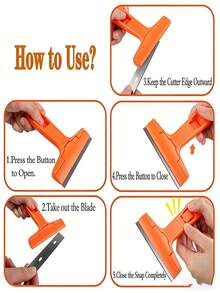 1pc Glass Cleaning Squeegee, Suitable For Bathroom, Kitchen, Home Use - Multicolor - View 7