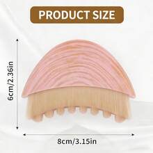 1 Pc 2026 New Pink/White Lymphatic Facial Massage Brush - Sensitive Skin Friendly For Lymphedema & Puffiness Relief | Oval Bristle Manual Skincare Tool, Painless Design - Multicolor - View 9