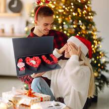 Hộp quà "Anh yêu em" kích thước 17,9" x 7,5" x 2,6", thích hợp đựng hoa, quà tặng Ngày Valentine, Ngày của Mẹ, đám cưới, kỷ niệm, sinh nhật, lễ tốt nghiệp và các dịp khác. Hộp quà hình chữ cái lớn, dày dặn, có thể chứa đầy quà. - Anh Yêu Em - Xem 6