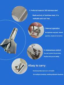 一套不锈钢多功能鼻毛修剪器 - 男女通用手动修剪 - 理想的个人护理用品，专业人士和旅行者的必备品，完美的生日礼物 - 鼻毛修剪器 - 查看 6