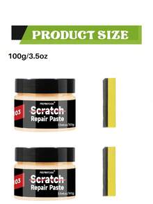 HGKJ汽车划痕修复膏、划痕护理修复膏、划痕修复蜡、汽车抛光修复剂、漆面护理蜡、轻微划痕去除剂、汽车护理抛光套装 - 彩色 - 查看 14