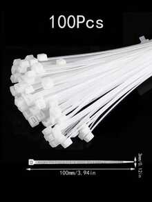 100pcs Nylon Cable Ties Heavy-Duty Self-Locking Zip Ties For Organizing & Securing – Durable Plastic, Multi-Purpose Use Fo Rindoor And Outdoor, UsCables, DIY Projects & Home/Office Organization" - A - View 10