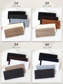 7pcs Women's Solid Color & Striped Casual Headbands, Fashion Hair Accessories Summer Beach Hair Bands,Holiday,Travel,Festival,Birthday - Multicolor - View 7