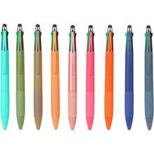 Multicolor Pen In One Multi Color Pens With Stylus Tip 4 Color Pen Nurse Accessories For Work Stylus Pens For Touch Screens 1.0mm Ballpoint 9 Pack - 黑藍紅綠 - 查看 7