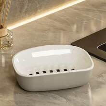 1pc Soap Dish, Double-Layer Drainage, Automatic Drain, Easy To Clean, Suitable For Home Bathroom And Kitchen, High-End And Stylish - Multicolor - View 14