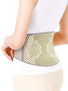 1pc Moxibustion Heating Waist Belt, Large Coverage Warm Keeping, Suitable For Men And Women, Elastic + Adhesive Design, Free Movement, Not Easy To Shift, Used For Waist Warmth And Protection, Suitable For All Seasons - Multicolor - View 8