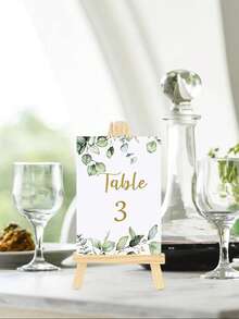 1/3pcs Wooden Easel Frames, Wedding Table Number Holders, Photo Display Stands, Crafts & Art Supplies, Home Decor, Natural Wood Tripod Easel, Display Stands For Meetings & Weddings, Business Card Holders, Painting Crafts, Mini Easel, Multifunctional Drawing Display Stand - Wood Color - View 7