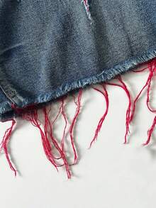 2-Pack Of Men's Casual And Stylish Color-Blocked Jeans, Perfect For Summer. - 黑色+藍色 - 查看 10