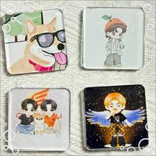 1个/2个/3个/5个/10个装 DIY创意亚克力冰箱贴材料包，透明无异味 - 多色 - 查看 9