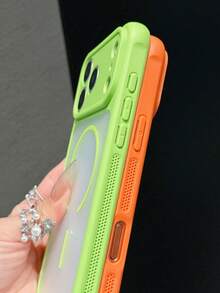 Shockproof MagSafe Compatible Frosted Orange 1pc New Protective Phone Case For IPhone 17 Pro/17 Pro Max Multiple Color Options Anti-Fall And Shock-Proof Full Body Protection Suitable For IPhone 17 Pro/Max Spring Gift - Multicolor - View 3