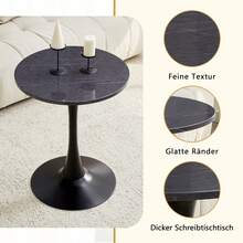 Dining Tables - Black + Medium Density Fiberboard + Metal - View 10