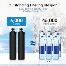 Filtros Black Berkey Elements BB9-2 auténticos para sistemas de agua (juego de 2) - Ver 4