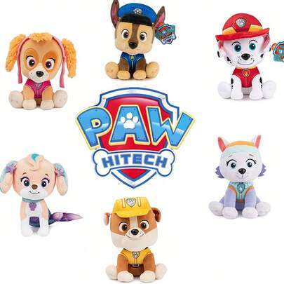  Spin Master GUND Official PAW Patrol Chase Signature Uniform Plush Doll, Suitable For Children 1+ Years Old, 6 Inch Adult Christmas/Birthday Gift