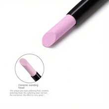 Nail Art Quartz Cuticle Pusher & Nail Buffer – Cuticle & Dead Skin Remover, Nail Surface Smoothing & Prep Tool For Manicure Care - Black - View 6