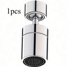 1pc 360-Degree Rotating Dual-Mode Kitchen And Bathroom Splash-Proof Faucet Bubbler, Splash-Proof Toiletries, Two Water Flow Output Modes, Faucet Extension Device, Foam Device, Rotatable Extension Device, Wash Faucet > Bathroom Sink Faucet Replacement - Faucet Accessories - View 8