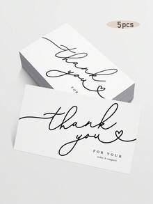 50pcs/Pack Wholesale Thank You Cards, Professional Business Thank You Cards Suitable For Beauty Salons, Technicians, Studios, Freelancers, Beneficial For Customer Loyalty And Brand Building - Loyalty Card - View 10
