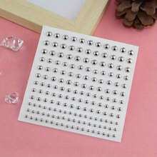 [180-Piece Waterproof Piercing Set] 180-Piece Waterproof Fake Piercing Set - Self-Adhesive Lip, Eyebrow, Nose Ring, And Belly Jewelry - 180片(1張貼紙) - 查看 7