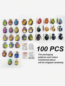5/10/50/100pcs Surprise Exploding Hand Grenade Party Poppers, Simulated Auto-Inflating Hand Grenade, Prank Toy Air Bag, April Fools Day, Christmas, New Year, Wedding, Halloween Party Supplies (Random Color) - Multicolor - View 13