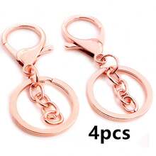 4pcs Keychain Ring With Lobster Clasp Hooks Key Rngs DIY Keychains Jewelry Making Accessories Findings - Keychain Clasp Hooks Rings - View 15