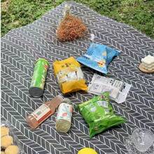 1 Outdoor Simple Checkered Picnic Mat, Lawn Outing Tablecloth, Moisture-Proof Cotton And Linen Picnic Mat - A - View 21