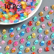 100pcs Glow In The Dark Mini Resin Sea Turtle Figurines - UV Activated Luminous, Multi-Color (Pink/Green/Blue/Purple) Small Turtles, Suitable For DIY Crafts, Jewelry Making, Party Decor, Glow Party Favors And Ocean Themed Collections. (Assorted Styles And Colors, 5pcs Random Option) - Multicolor - View 13
