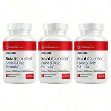 SciatiEase Labs SciatiComfort Spine & Disc Formula Capsules | Doctor Formulated | 5 Research Backed Ingredients | Supports Bone, Cartilage & Inflammatory Response | 60 Capsules | Dietary Supplement - 3件 - 查看 12