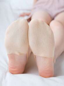 1/5/10双/套 夏季高跟鞋浅口隐形船袜透明蕾丝半掌吊带防掉袜 - 彩色 - 查看 5