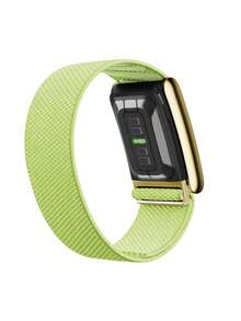Correa de reloj trenzada de lujo súper 5.0 - Apta para 5.0/MG - Compatible con ECG, accesorio de alta calidad para dispositivos portátiles de salud y acondicionamiento físico - Metal premium - Verde Lima - Ver 3