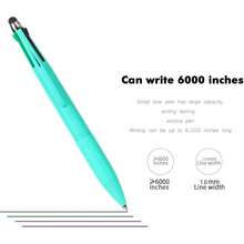 Multicolor Pen In One Multi Color Pens With Stylus Tip 4 Color Pen Nurse Accessories For Work Stylus Pens For Touch Screens 1.0mm Ballpoint 9 Pack - 黑藍紅綠 - 查看 4