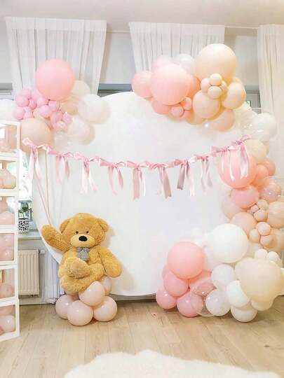 2 piezas Decoración de corona de flores con lazos rosados, incluye 10 lazos de satén lindos. Adecuado para fiesta de cumpleaños, despedida de soltera, fiesta de novia, boda, compromiso, baby shower, celebración de graduación, decoración de aniversario, decoración de chimenea y decoración de pared.