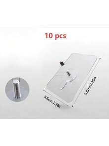 10pcs/10pcs/20pcs Alat Gantung Bingkai Foto, Paku Gantung Dinding Tanpa Paku untuk Bingkai Foto Album, Pengait Dinding Tanpa Merusak - 70 sekrup - View 4