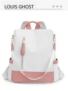 New Chinese Style Butterfly Print Sweet Women Backpack, Fashion, Suitable For Students, Commuting, Minimalist Outdoor Anti-Theft Waterproof Travel Multifunctional Bag - Pink - View 10