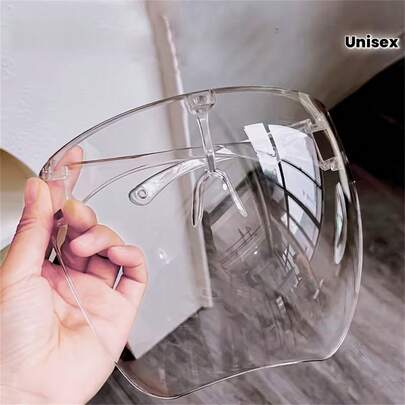 Transparent/Clear Fashion Glasses, Unisex, Lightweight Design, Suitable For Painting, Daily Wear, Party Photo Props