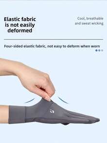 Women's Summer Outdoor UV Protection Gloves, Thin Breathable Mesh Fingerless Gloves, Anti-Slip Touchscreen Gloves For Cycling - Sunscreen Gloves - View 4