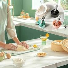 8件套带刻度的量杯量勺套装 - 坚固的不锈钢手柄 | 可堆叠，节省空间设计，材质优良，可用洗碗机清洗 - 厨房工具，实用创意礼品，烘焙必备 - 彩色 - 查看 10