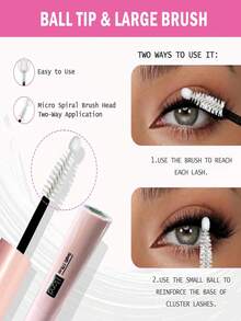 3 PiecesEyelash Kit: Faux Mink False Lashes (Natural/Volume) + Glue + Tweezers | Sensitive Eyes, Beginner-Friendly, Reusable - Black - View 12