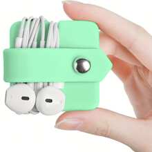 5 Colors Earphone Cable Organizer, Earphone Holder, Earphone Winder, Earphone Management Clip, Perfect Christmas Gift, Cable Management, Available In 5 Colors - View 12