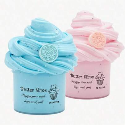 Stress Relief Squeezing Mud, Crystal Mud Stress Relief Toys, Bubble Gum Foam Toys Stress Relief Slime Set, Soft And Non-Sticky Crystal Clay, Suitable For Parties, Gatherings, Birthdays, Back To School Gifts