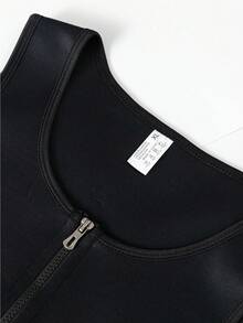 ARUNOW Neoplan Zippered Sweatshirt Waist Trainer, Elastic Fitted Warm, Easy On/Off Winter Waistband, Valentine's Day Gift - Black - View 11