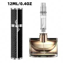 可填充皮革底座奢华旅行香水喷雾器，便携式迷你古龙水喷雾瓶 - 彩色 - 查看 67