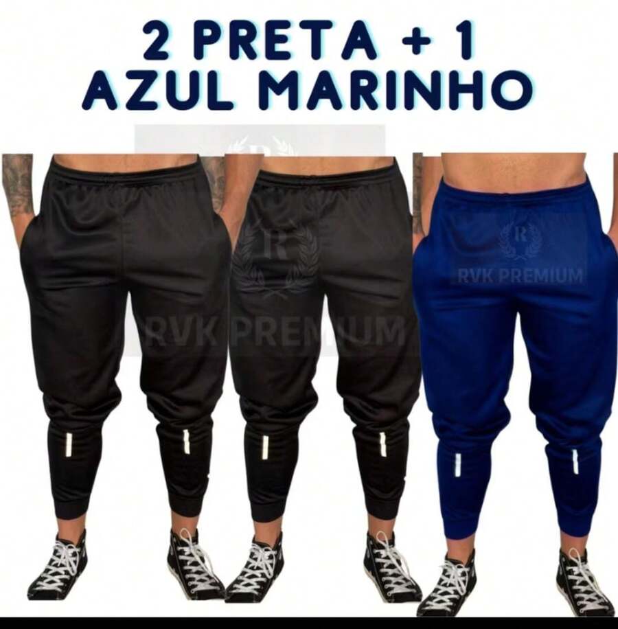 3 Pairs Of Athletic Jogger Pants For The Gym - 2 p 1 azu - 查看 1