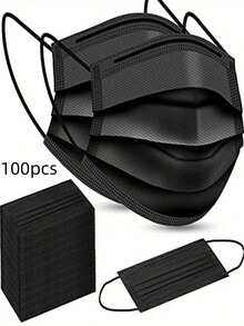500pc/300pcs/200pcs/150pcs/100pcs/50pcs/10pcs/1pc High Quality Adult Face Mask, 3-Layer Protective Mask, Reinforced Thick Polyester Material, Reusable Mask - Elastic Ear Loop Design, Breathable And Comfortable, Unisex, Daily Protection, Suitable For Home, Office, School, Outdoor And Other Occasions, Daily Use - Multicolor - View 22